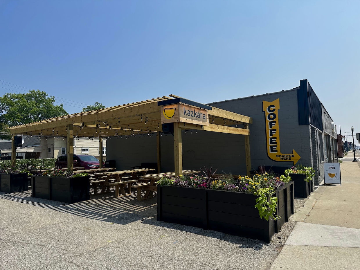 Kazkara Coffee Roasters patio