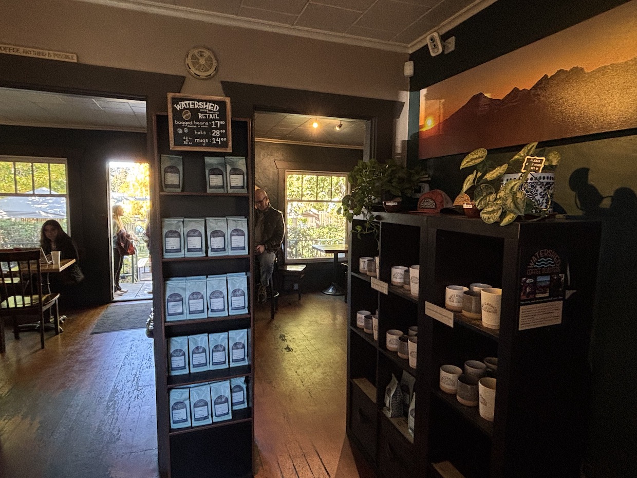 Watershed Coffee Roasters Bend inside