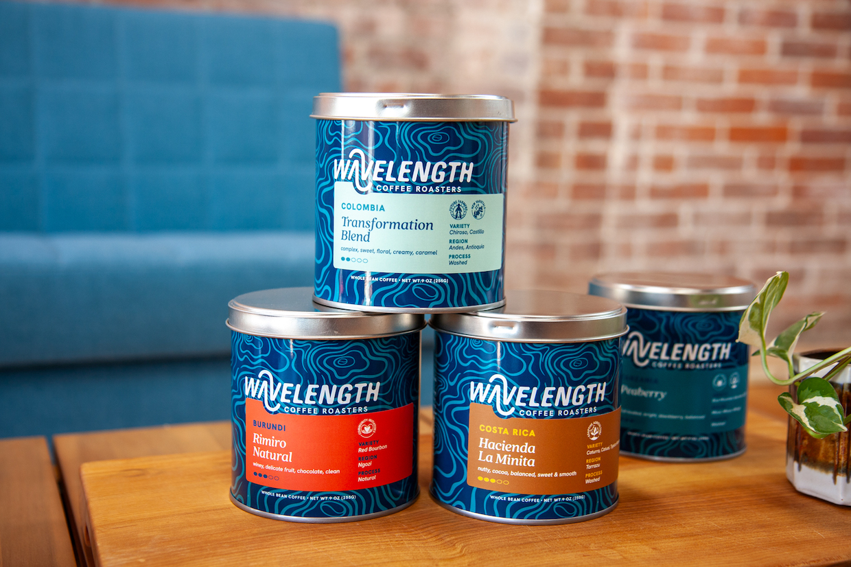 Wavelength Coffee cans